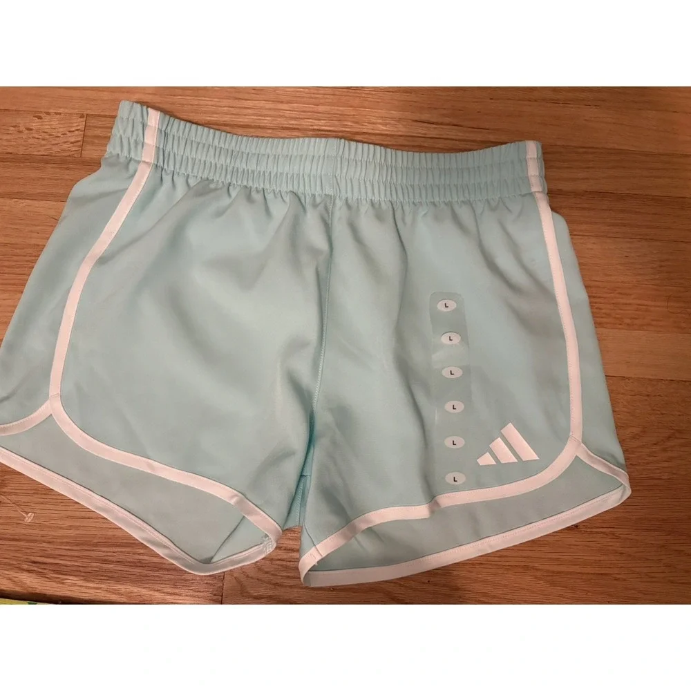 Bundle Of 3  Adidas Girls Woven Athletic Bermuda Shorts. Size Large. NWT.